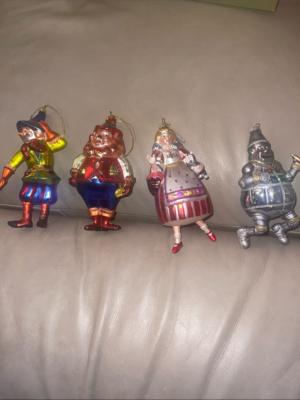 Retired Department 56 Wizard of Oz Christmas Ornaments: Set of 4